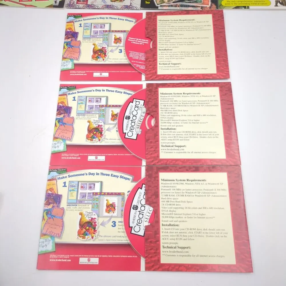 PC CD-ROM Video Game Software Lot of 10 Monopoly Incredibles CreataCard Untested